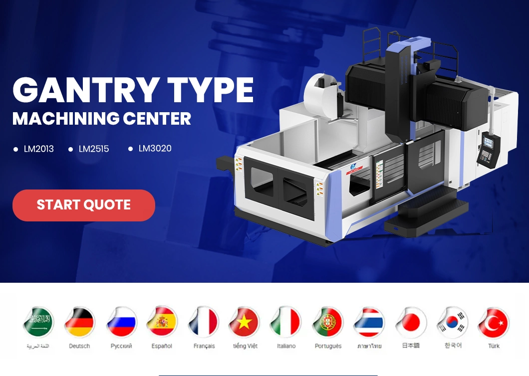 Jtc Tool China Fanuc Control Machining Center Factory 600 Table Travel X mm Numerical Control Machining Center Lm3020 Gantry Vertical Machining Center