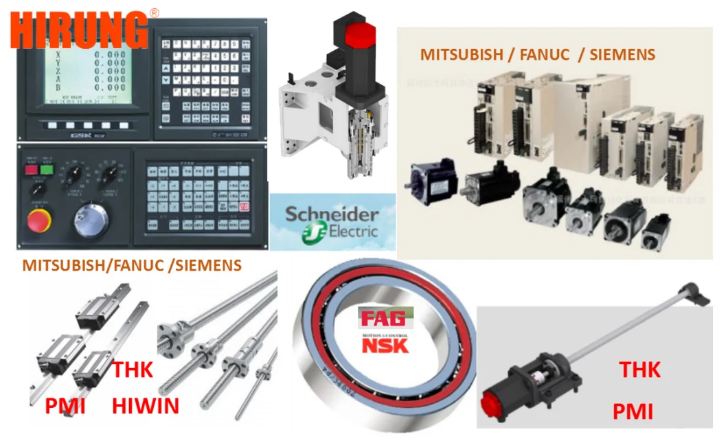Fanuc / Mitsubishi / Siemens CNC Vertical Milling Machine, CNC Machining Center, CNC Milling Machine