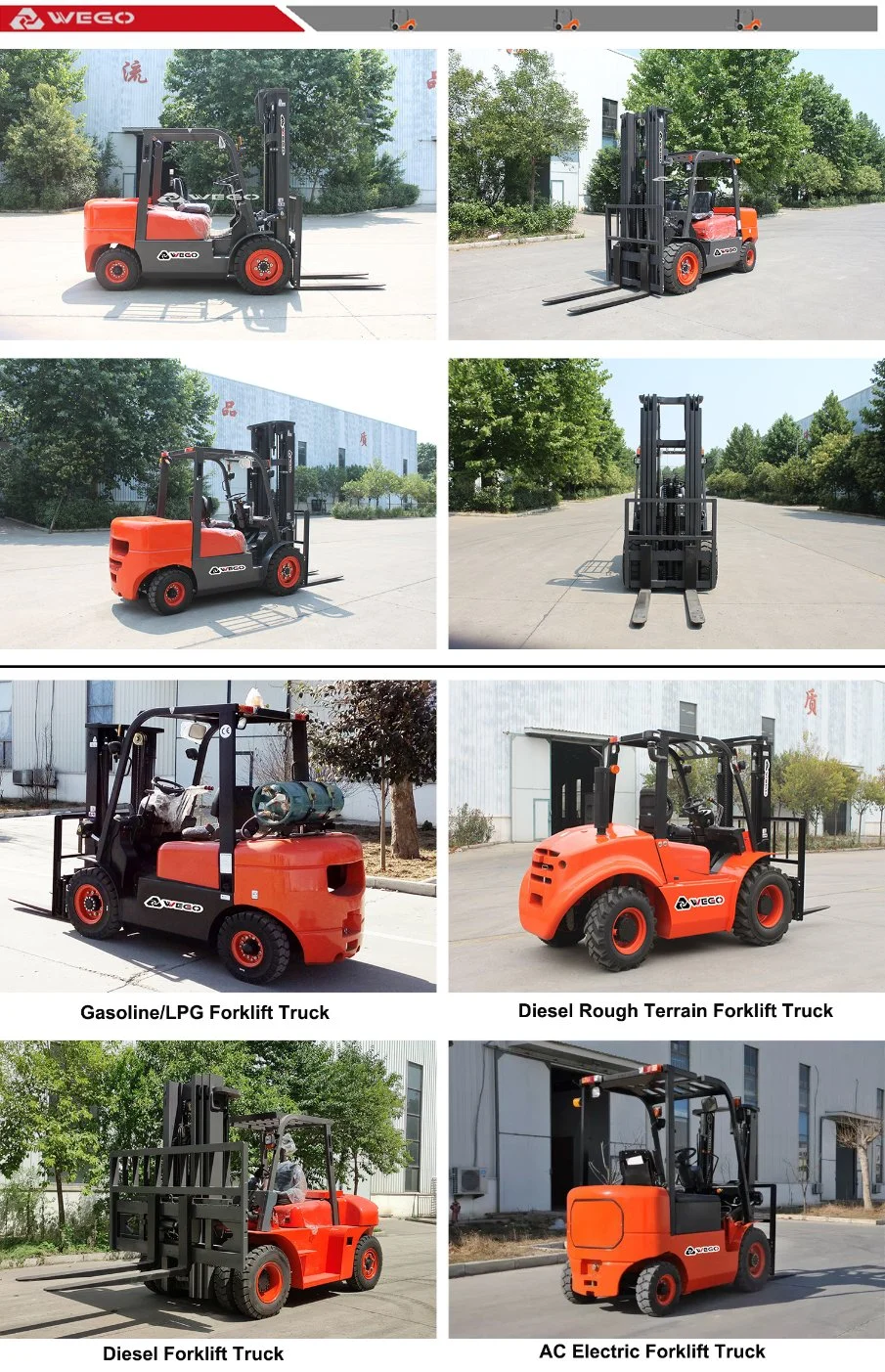 New Hydraulic 3ton 4ton 5ton Montacarga Electric/LPG/Diesel Forklift 3m/4.5m/5m/6m Lifting Height, with Japanese Isuz/Nissan/Mitsubishi Engine, with Side Shift