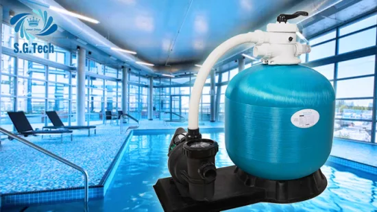 High Quality Filtration Combo Fiberglass Automatic Backwash Swimming Pool Sand Filter with Pump